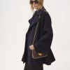 Abrigo cruzado oversize de lana
