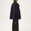 Abrigo cruzado oversize de lana