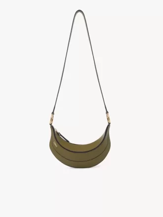 Bolso bandolera Banana de piel granulada