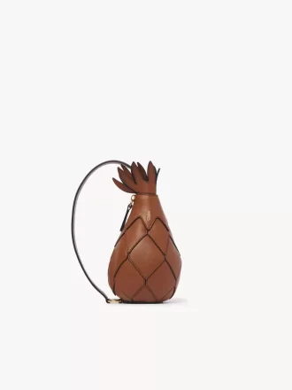Bolso bandolera de piña en piel granulada