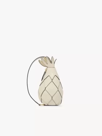 Bolso bandolera de piña en piel granulada