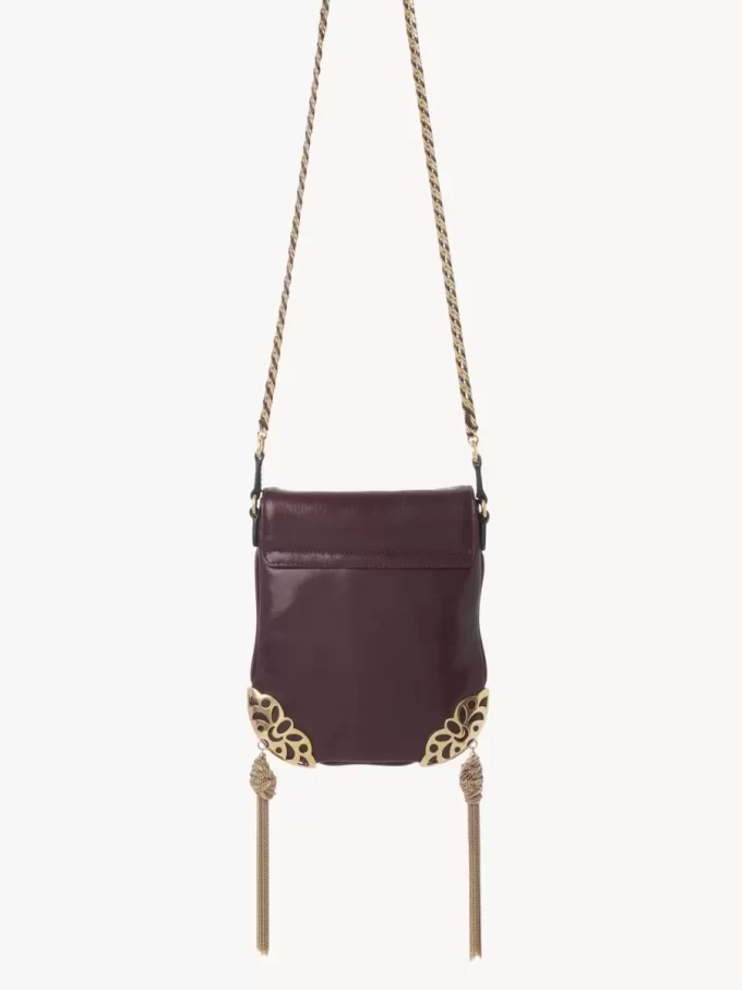 Bolso con solapa y cadena Château Treasures en piel granulada Bolso con solapa y cadena Château Treasures en piel granulada