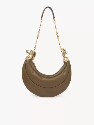 Bolso de hombro Chain Horse en piel suave
