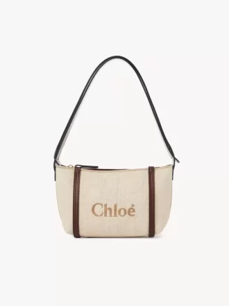 Bolso de hombro Chloé Carry en rafia