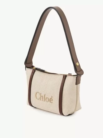 Bolso de hombro Chloé Carry en rafia