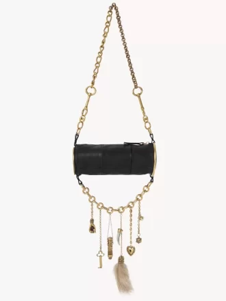 Bolso de hombro Château Treasures en piel granulada