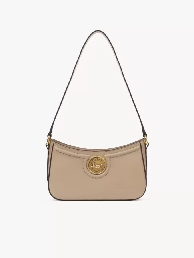 Bolso de hombro Horse Medal en piel granulada