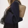 Bolso de hombro Horse Medal en piel granulada