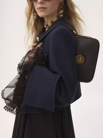 Bolso de hombro Horse Medal en piel granulada