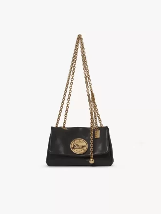 Bolso de hombro pequeño Chloé Heritage de piel granulada