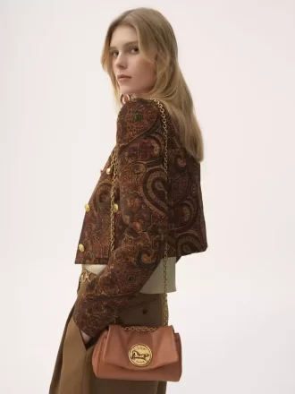 Bolso de hombro pequeño Chloé Heritage de piel granulada