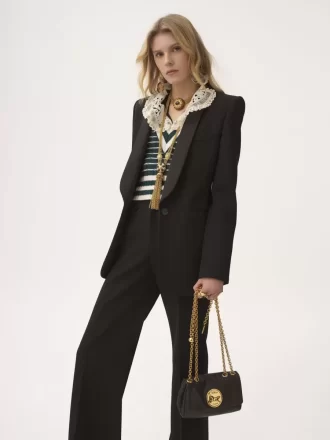 Bolso de hombro pequeño Chloé Heritage de piel granulada