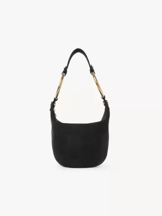 Bolso de mano pequeño tipo pulsera en piel de ante