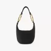 Bolso de mano pequeño tipo pulsera en piel de ante Bolso de mano pequeño tipo pulsera en piel de ante