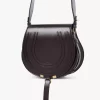 Bolso de sillín Marcie en piel brillante