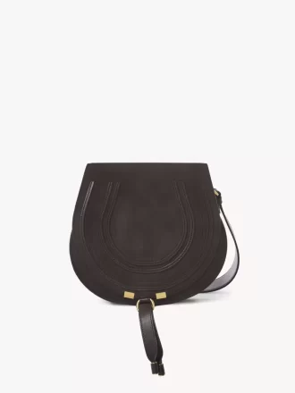Bolso de sillín Marcie en piel de ante