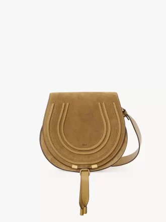 Bolso de sillín Marcie en piel de ante