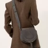 Bolso de sillín Marcie en piel de ante