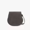 Bolso de sillín Marcie en piel de ante