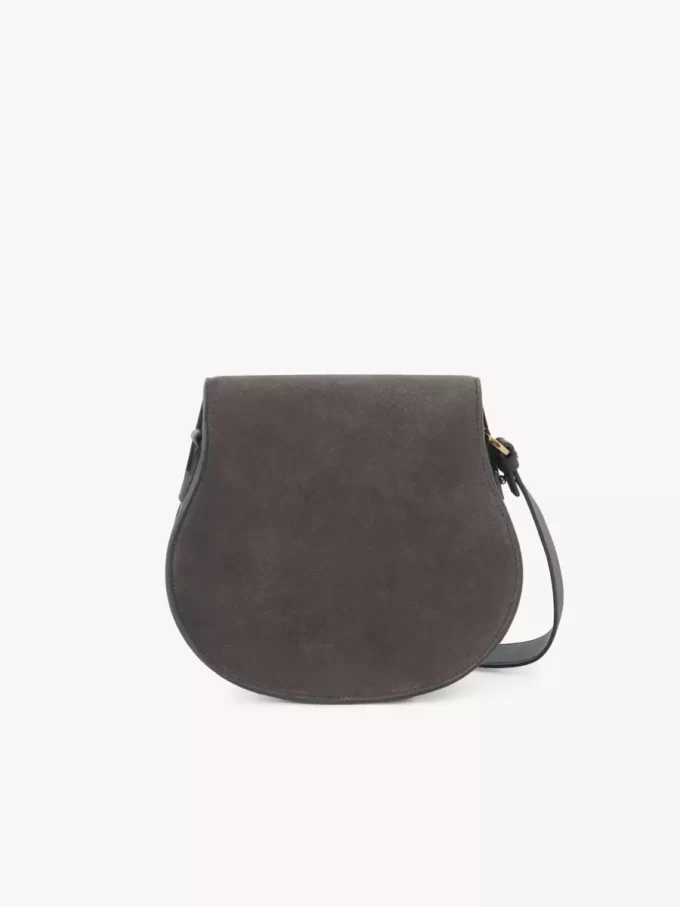 Bolso de sillín Marcie en piel de ante