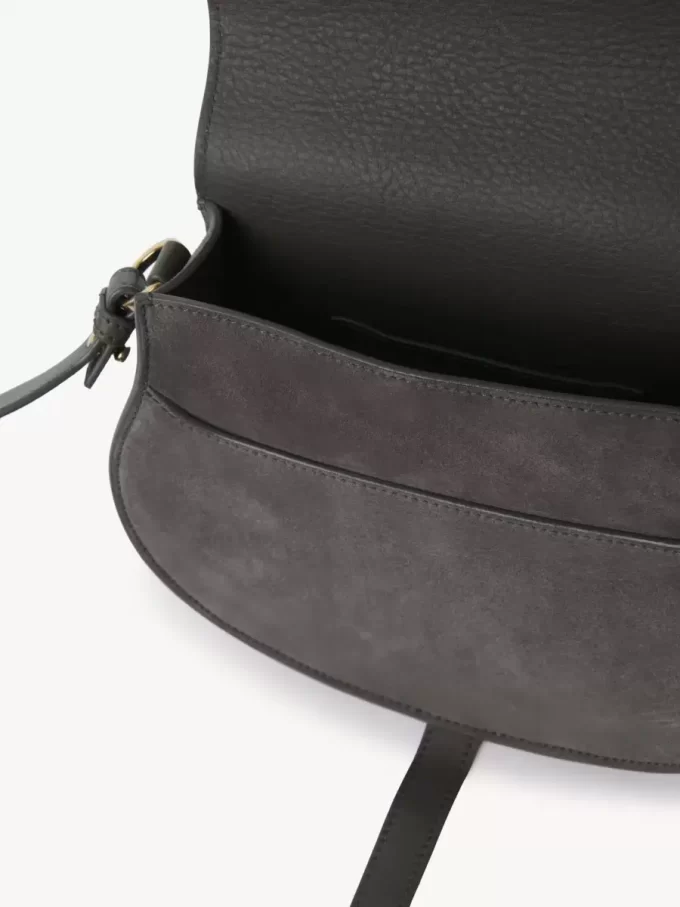 Bolso de sillín Marcie en piel de ante