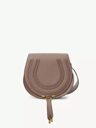 Bolso de sillín Marcie en piel granulada