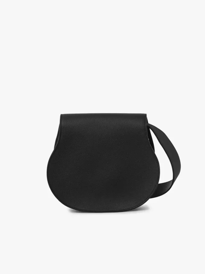 Bolso de sillín Marcie en piel granulada Bolso de sillín Marcie en piel granulada