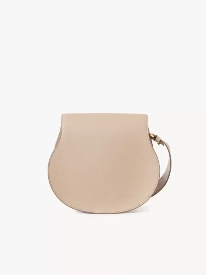 Bolso de sillín Marcie en piel granulada Bolso de sillín Marcie en piel granulada
