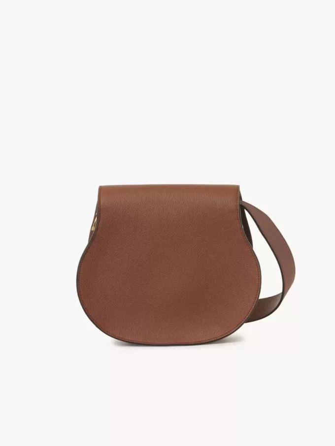 Bolso de sillín Marcie en piel granulada Bolso de sillín Marcie en piel granulada