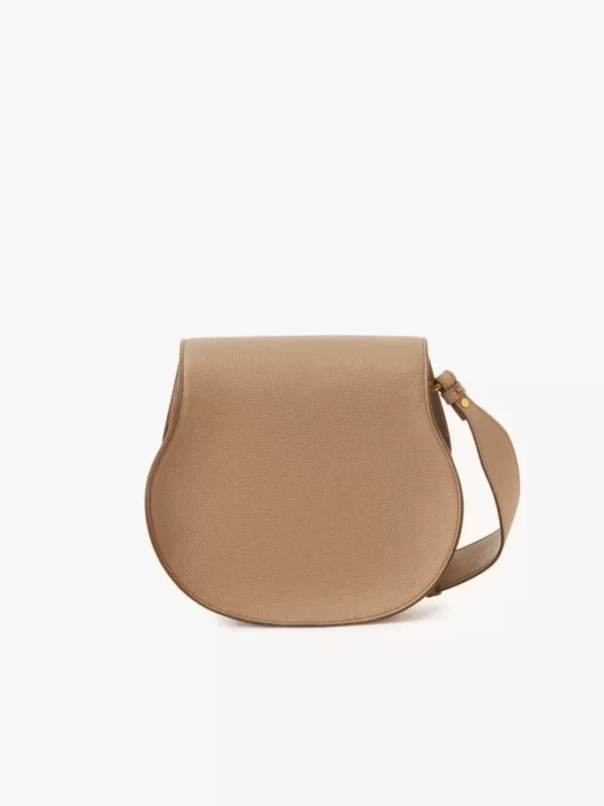 Bolso de sillín Marcie en piel granulada Bolso de sillín Marcie en piel granulada