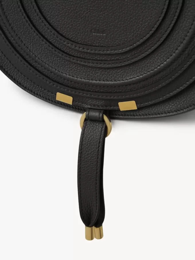 Bolso de sillín Marcie en piel granulada Bolso de sillín Marcie en piel granulada