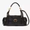 Bolso grande para cámara en piel brillante Bolso grande para cámara en piel brillante