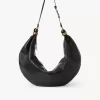 Bolso Hobo de pulsera grande en piel granulada Bolso Hobo de pulsera grande en piel granulada
