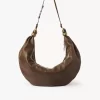 Bolso Hobo de pulsera grande en piel granulada Bolso Hobo de pulsera grande en piel granulada