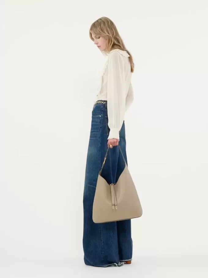 Bolso hobo Marcie en piel granulada