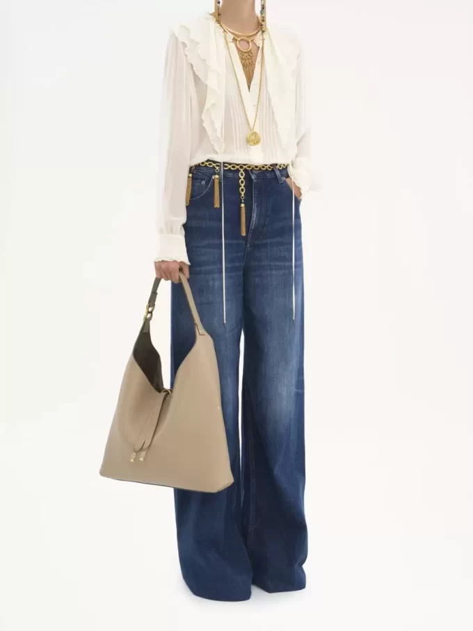Bolso hobo Marcie en piel granulada