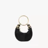 Bolso hobo Mini con pulsera de cuentas en piel de ante Bolso hobo Mini con pulsera de cuentas en piel de ante