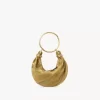 Bolso hobo mini pulsera en piel de ante y piel de serpiente Bolso hobo mini pulsera en piel de ante y piel de serpiente