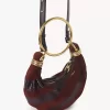 Bolso hobo mini pulsera en piel de ante y piel de serpiente Bolso hobo mini pulsera en piel de ante y piel de serpiente