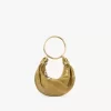 Bolso hobo mini pulsera en piel de ante y piel de serpiente Bolso hobo mini pulsera en piel de ante y piel de serpiente