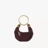 Bolso hobo mini pulsera en piel de ante y piel de serpiente Bolso hobo mini pulsera en piel de ante y piel de serpiente