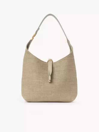 Bolso hobo pequeño Marcie en fibras efecto rafia