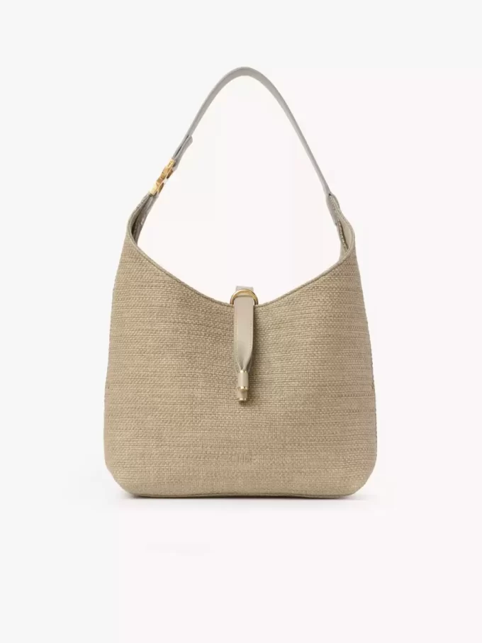 Bolso hobo pequeño Marcie en fibras efecto rafia