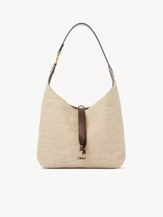 Bolso hobo pequeño Marcie en fibras efecto rafia