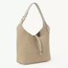 Bolso hobo pequeño Marcie en fibras efecto rafia