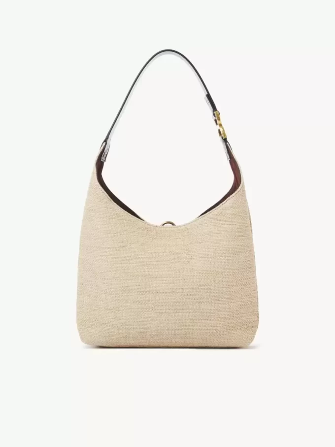 Bolso hobo pequeño Marcie en fibras efecto rafia