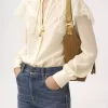 Bolso hobo pequeño Marcie en piel de ante