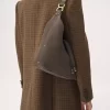 Bolso hobo pequeño Marcie en piel de ante