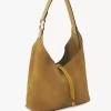 Bolso hobo pequeño Marcie en piel de ante