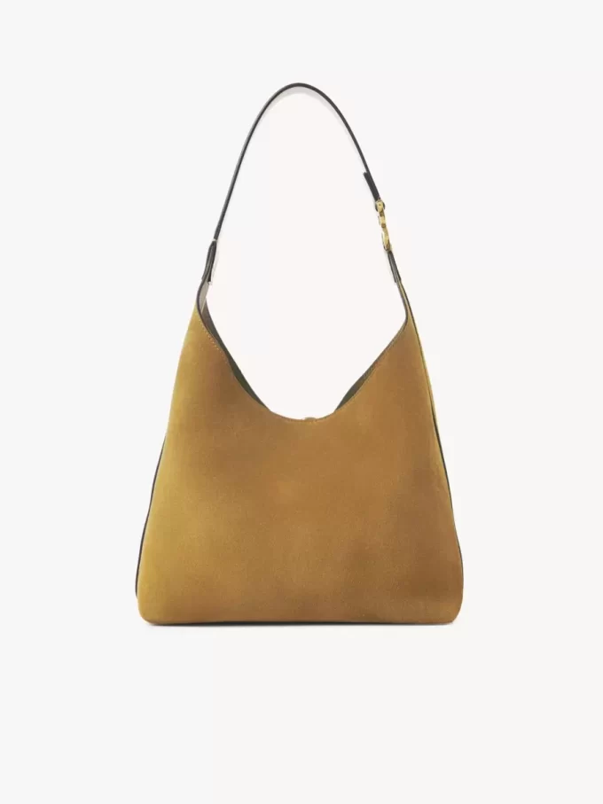 Bolso hobo pequeño Marcie en piel de ante